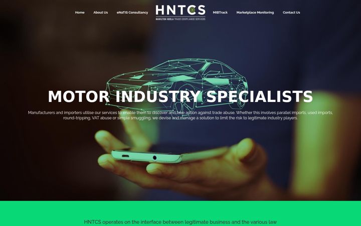 Screenshot of hntcs.co.za
