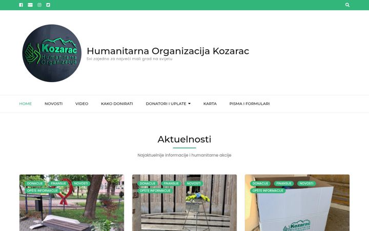 Screenshot of ho-kozarac.org