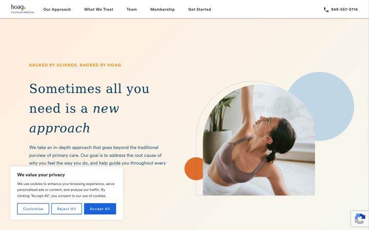 Screenshot of hoagfunctionalmedicine.com