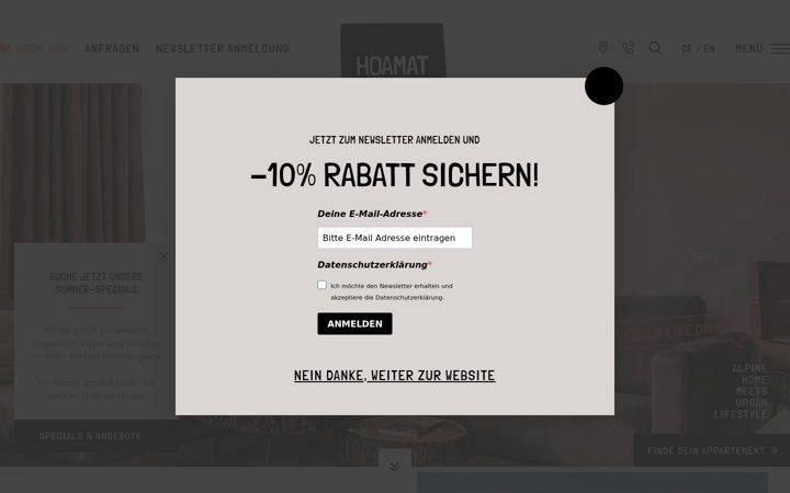 Screenshot of hoamat-house.at