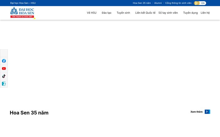 Screenshot of hoasen.edu.vn