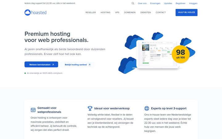 Screenshot of hoastedstaging.nl
