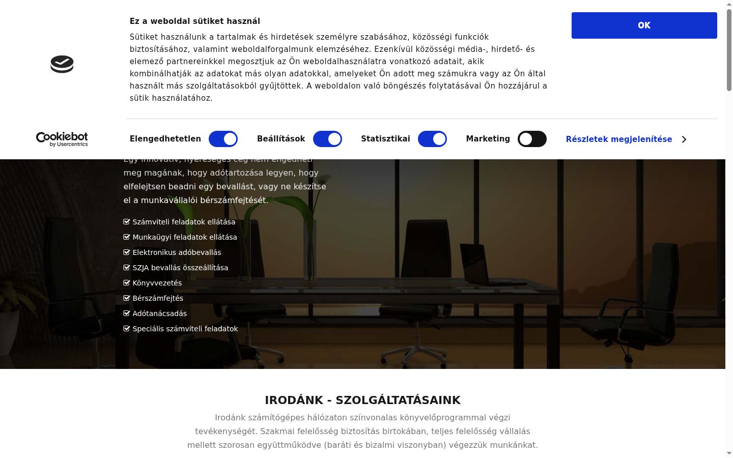 Screenshot tal-banner tal-kunsens muri qabel kwalunkwe interazzjoni