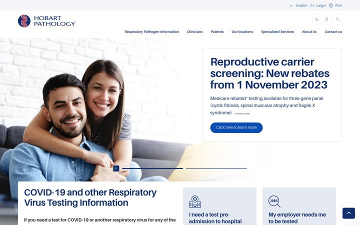 Screenshot of hobartpath.com.au