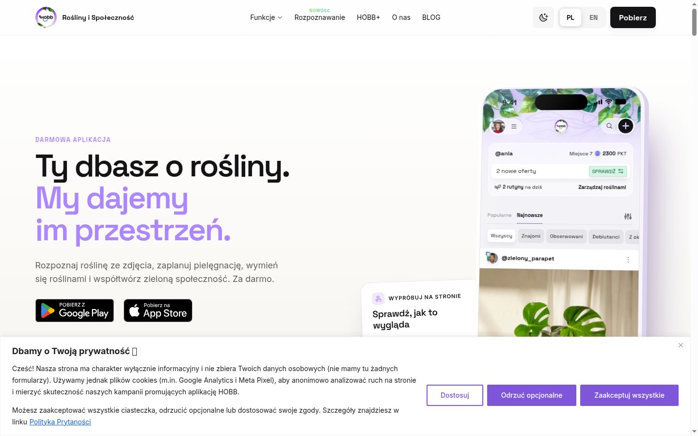 Capture d'écran de la bannière de consentement affichée avant toute interaction