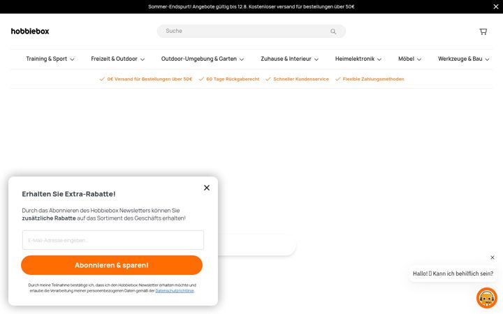 Screenshot of hobbiebox.de