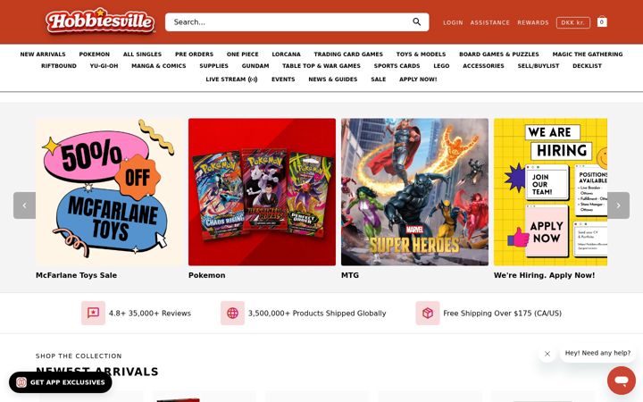 Screenshot of hobbiesville.com