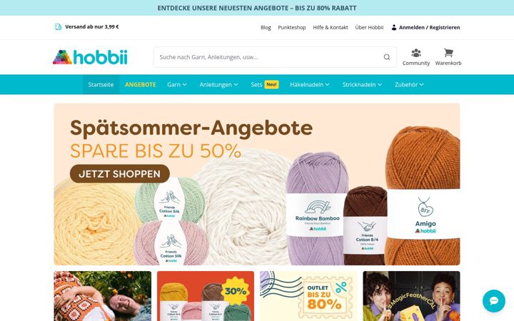 Screenshot of hobbii.ch