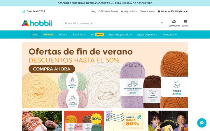 Screenshot of hobbii.es