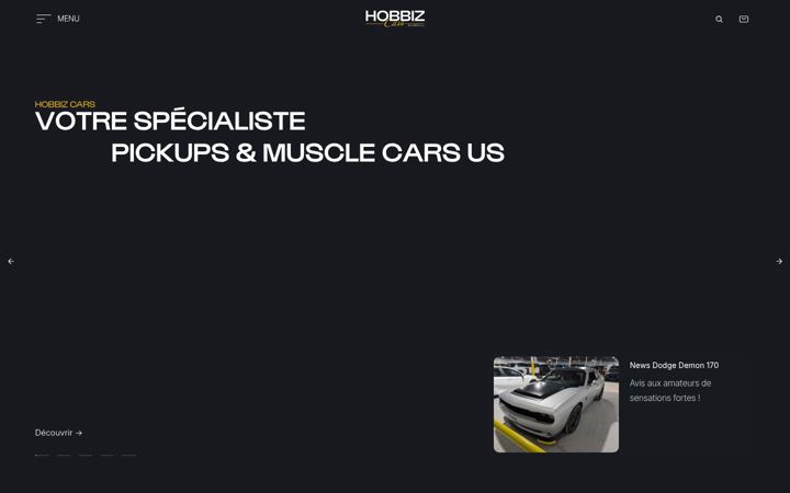 Ekraanipilt saidist hobbiz-cars.com