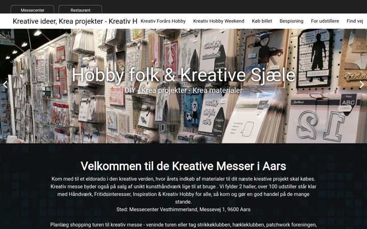 Screenshot of hobby-messer.dk