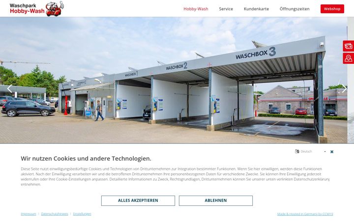 Screenshot of hobby-wash.de