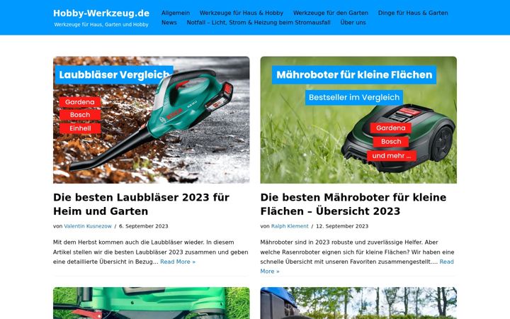 Screenshot of hobby-werkzeug.de