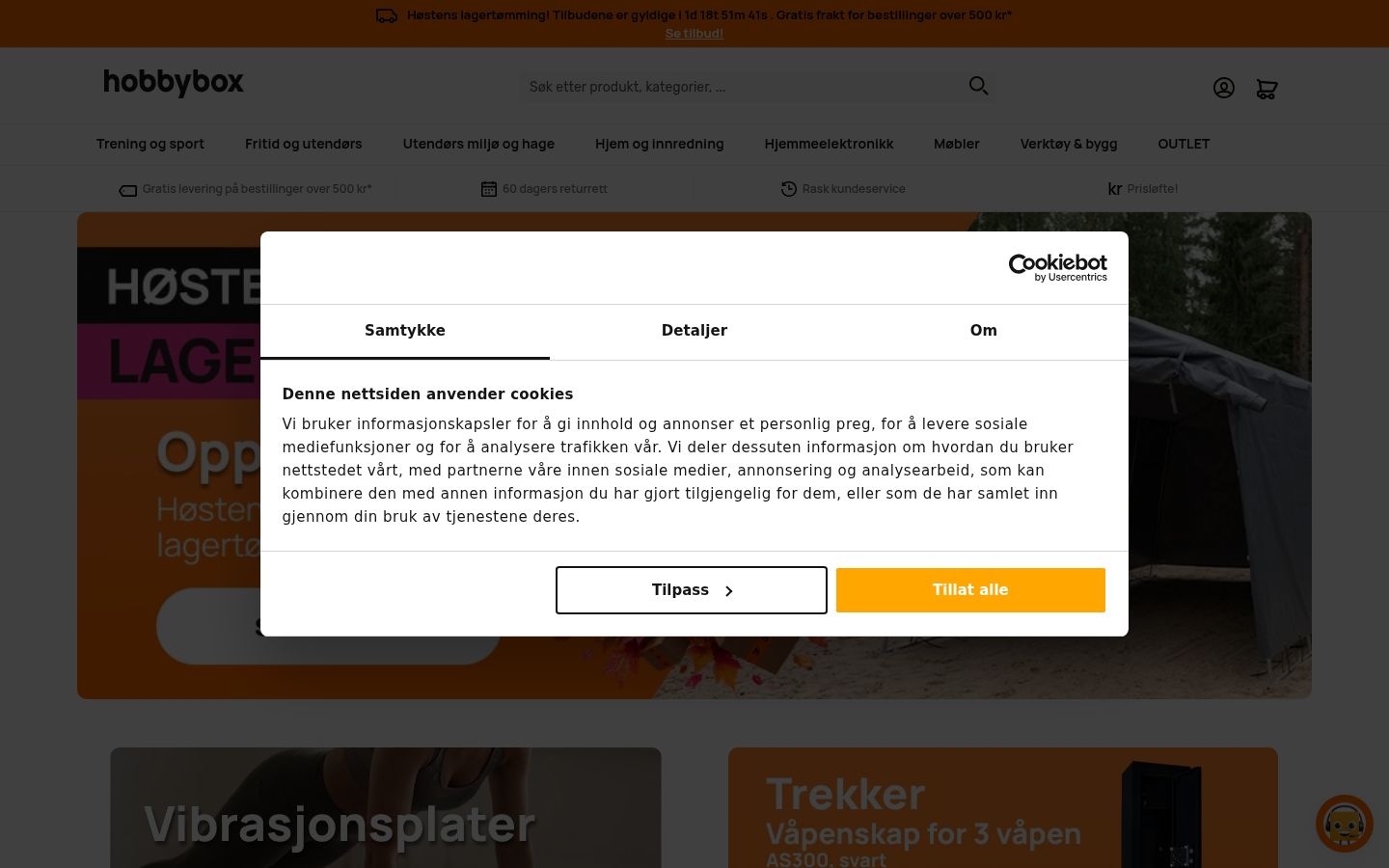 Sutikimo reklamjuostės, rodytos prieš bet kokią sąveiką, ekrano kopija