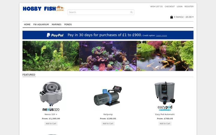 Screenshot of hobbyfish.online