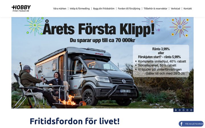 Screenshot of hobbyfritid.se
