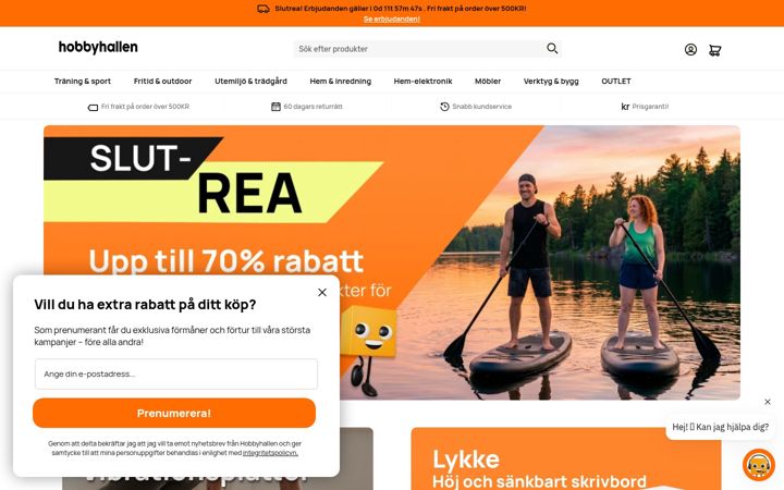 Screenshot of hobbyhallen.se