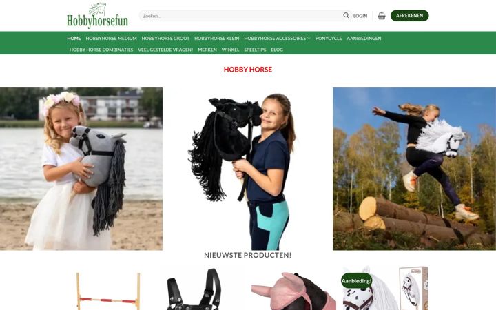 Screenshot of hobbyhorsefun.nl
