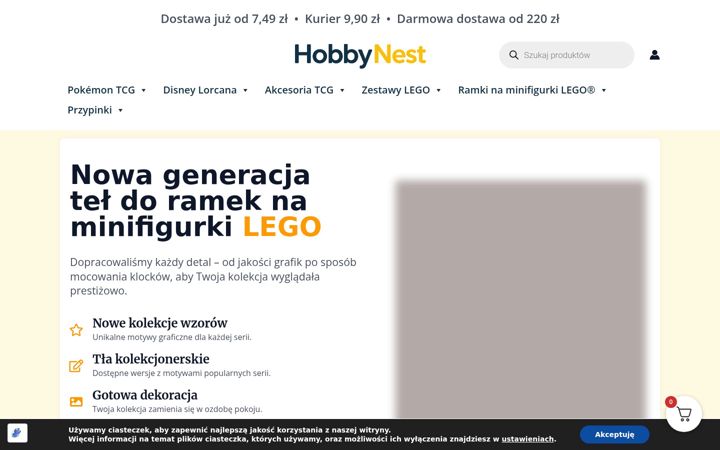 Screenshot of hobbynest.pl