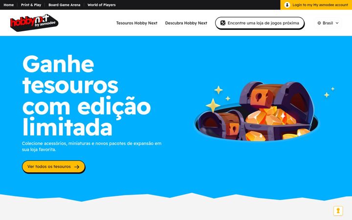 Screenshot of hobbynext.com.br