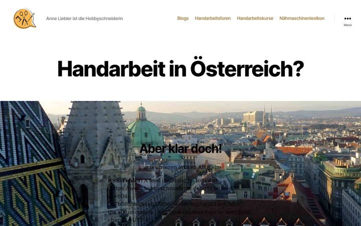 Screenshot of hobbyschneiderin.at