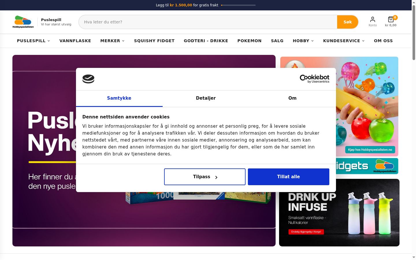 Snímka obrazovky banera súhlasu zobrazeného pred akoukoľvek interakciou