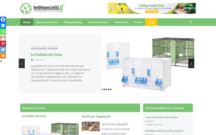 Screenshot of hobbyuccelli.it