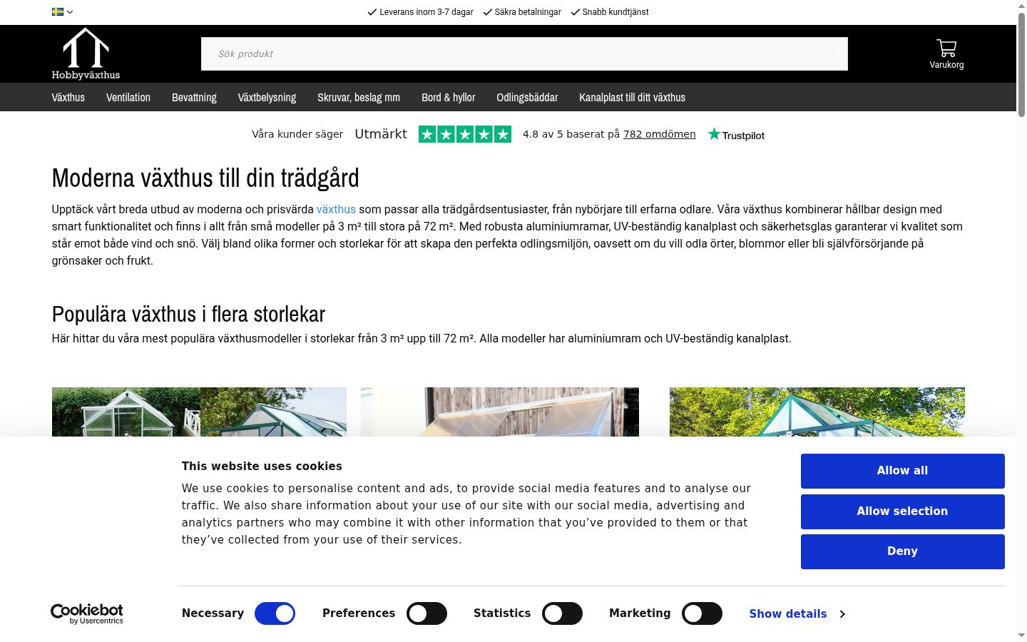 Snimka zaslona bannera za privolu prikazanog prije bilo kakve interakcije