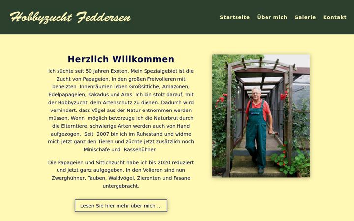 Screenshot of hobbyzucht-feddersen.de