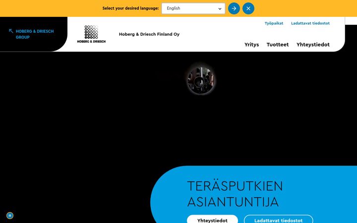 Screenshot of hoberg-driesch.fi