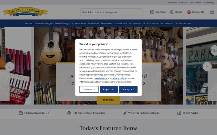 Screenshot of hobgoblin.com
