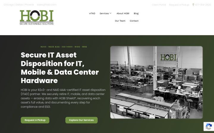 Screenshot of hobi.com