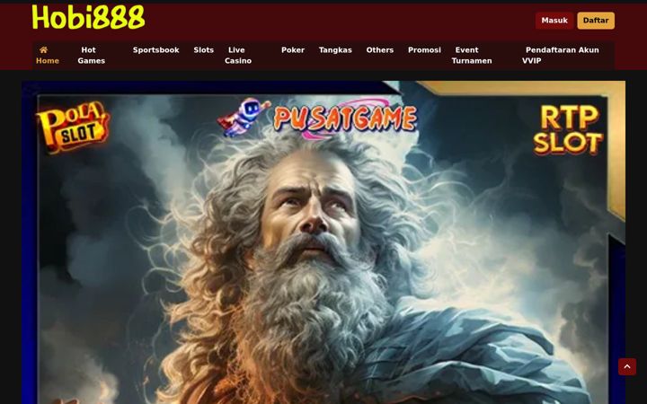 Screenshot stránky hobi888.org