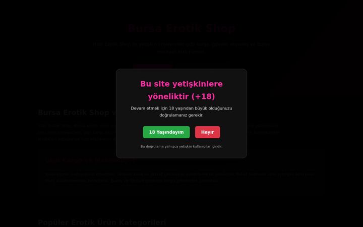 Screenshot of hobierotikshop.com.tr