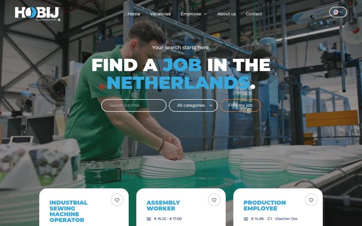 Screenshot of hobij.com