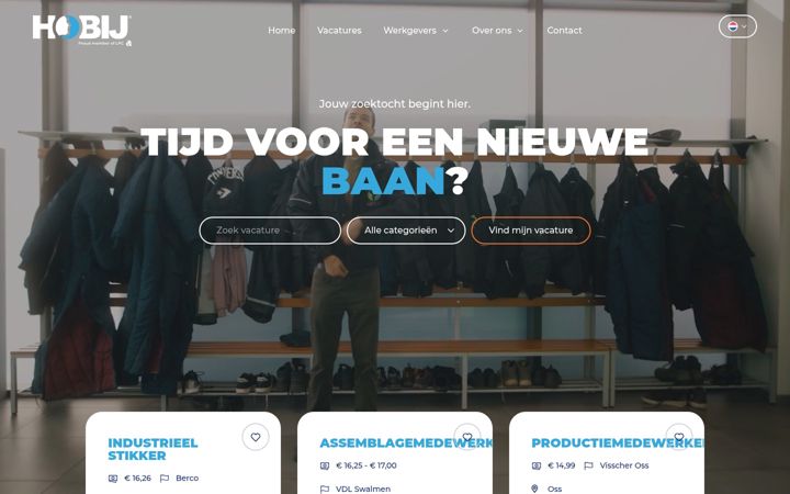 Screenshot of hobij.nl