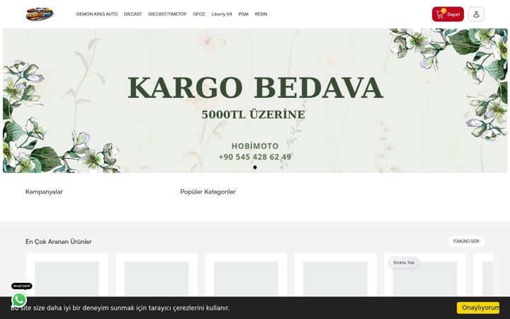 Screenshot of hobimoto.com