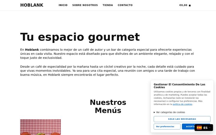 Screenshot of hoblank.com