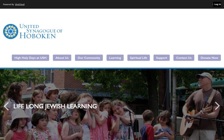 Screenshot of hobokensynagogue.org