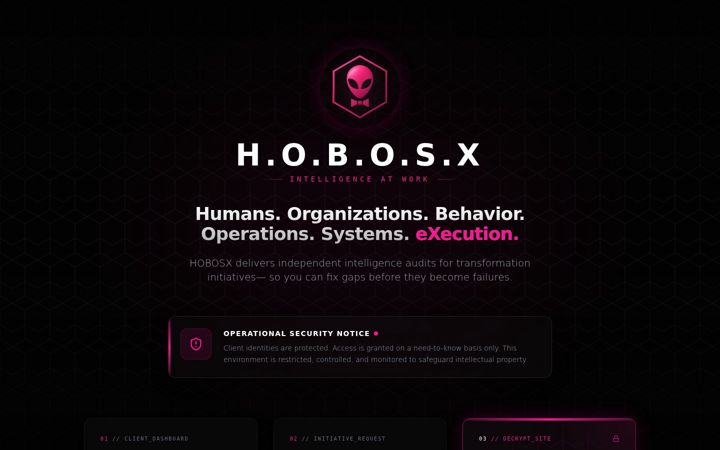 Screenshot of hobosx.com