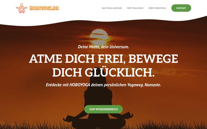 Screenshot of hoboyoga.de