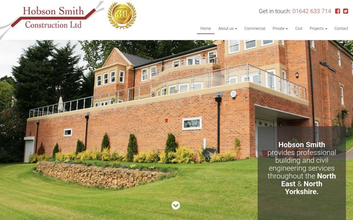 Screenshot of hobsonsmith.co.uk