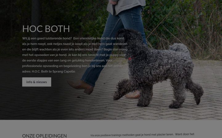 Screenshot of hocboth.nl