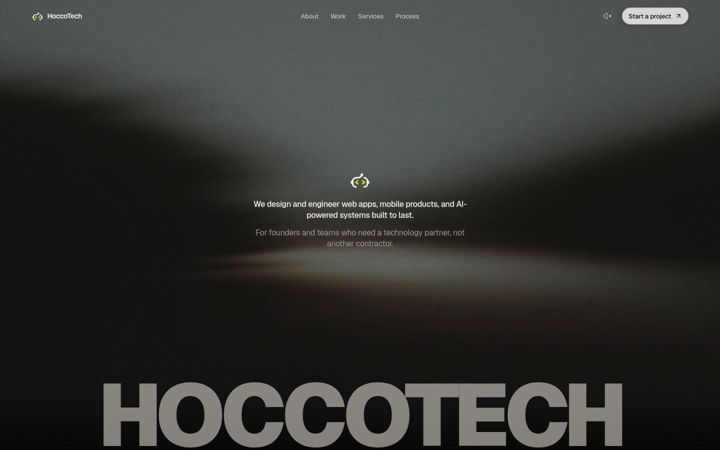 Screenshot of hoccotech.com