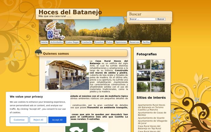 Screenshot of hocesdelbatanejo.com