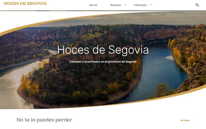 Screenshot of hocesdesegovia.es