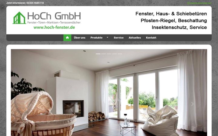 Screenshot of hoch-fenster.de