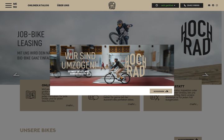 Screenshot of hoch-rad.de