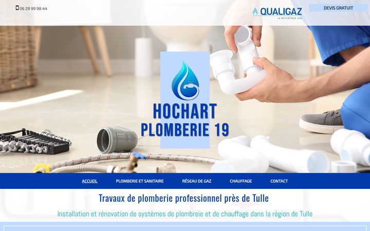 Screenshot of hochartplomberie19.fr