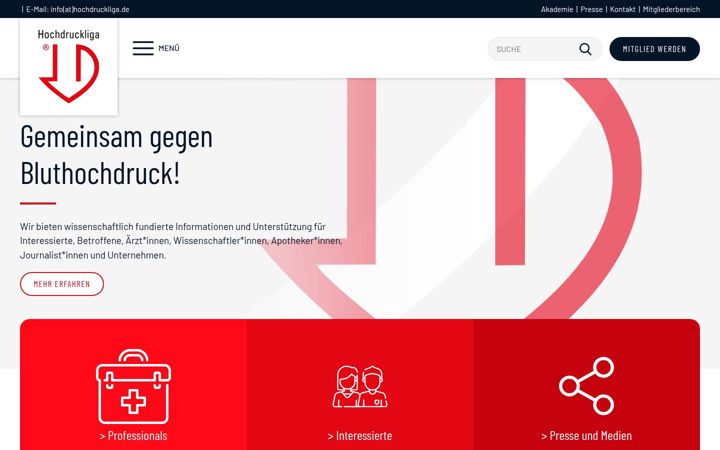 Screenshot of hochdruckliga.de